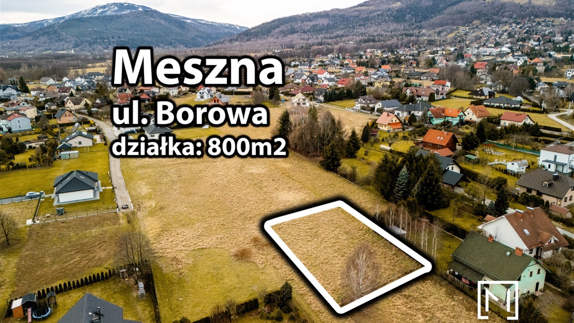 Działka na sprzedaż Wilkowice, Meszna, Borowa 224 000 zł