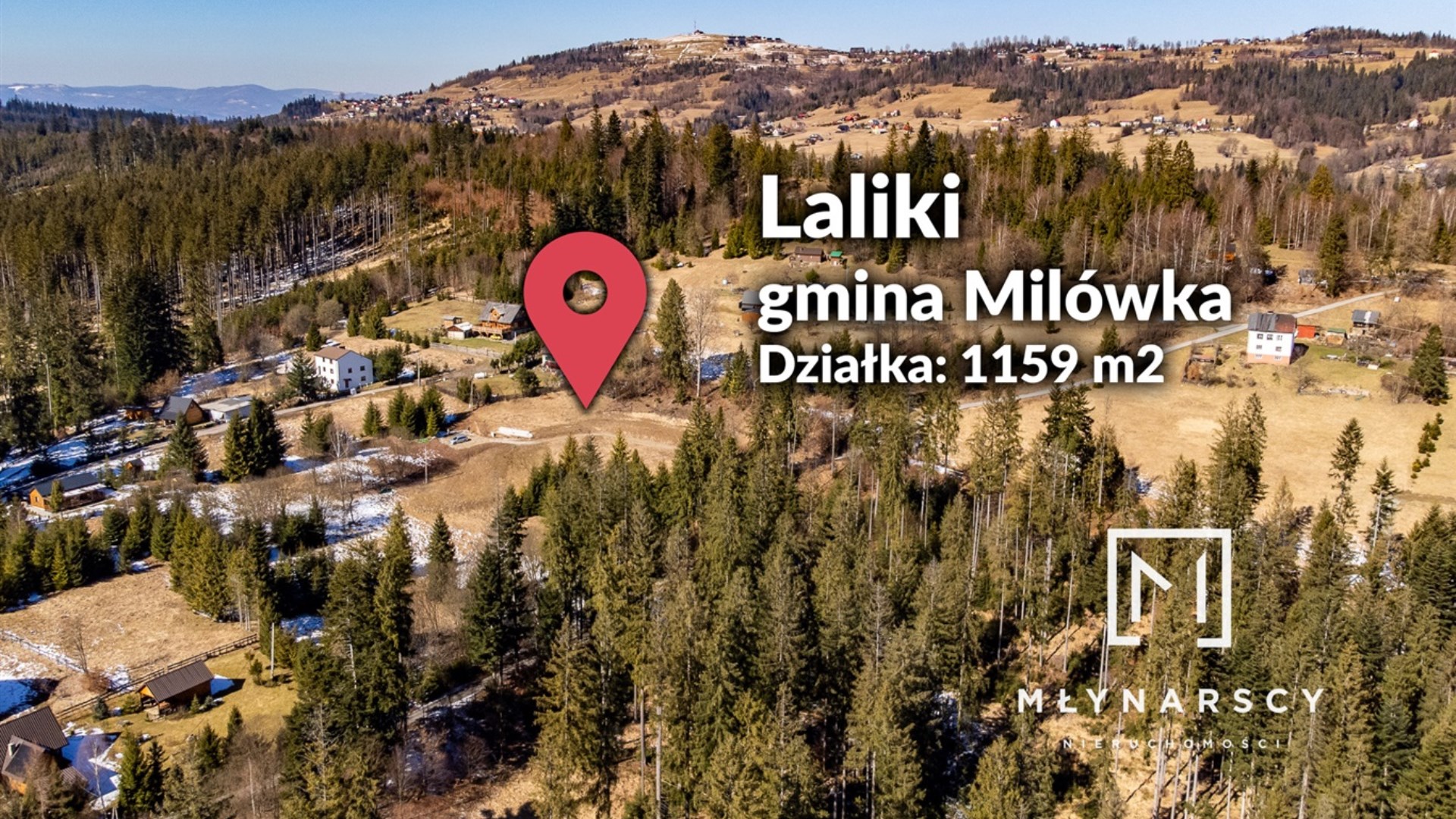 Działka na sprzedaż Milówka, Laliki 136 000 zł
