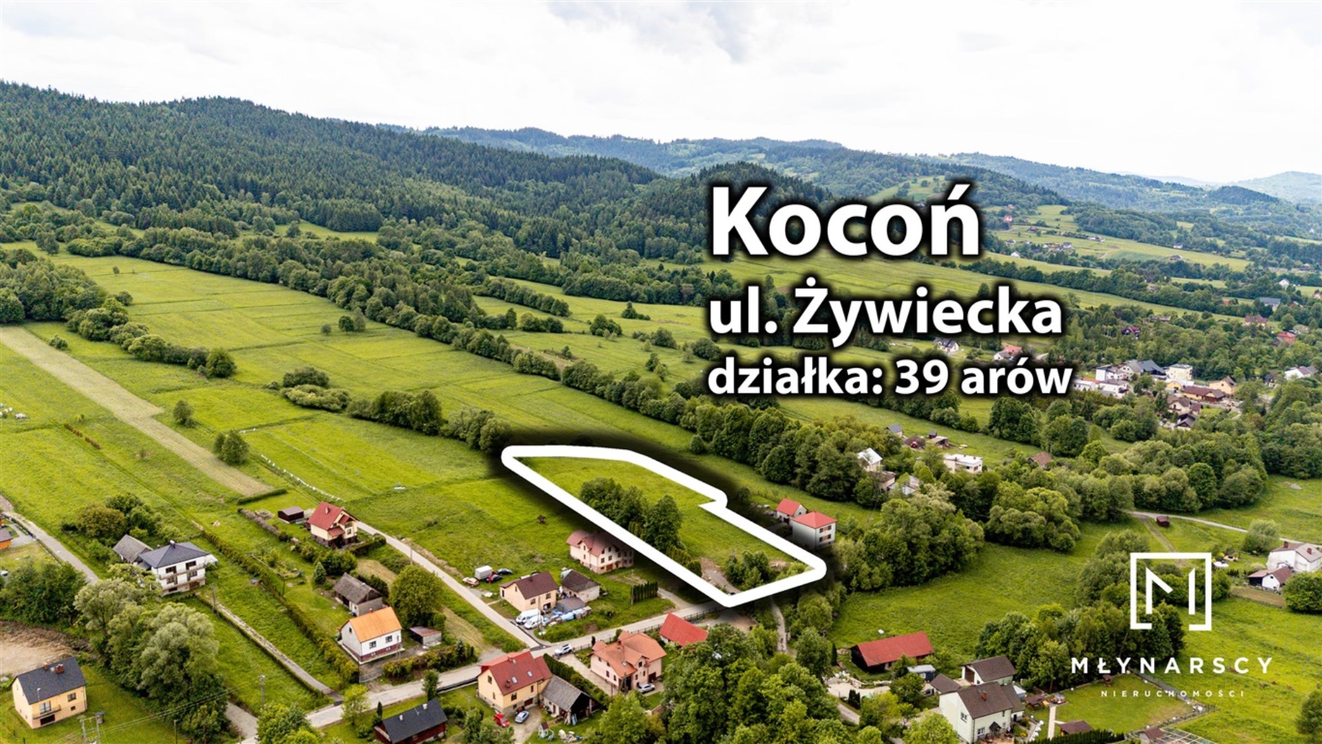 Działka na sprzedaż Ślemień, Kocoń 395 000 