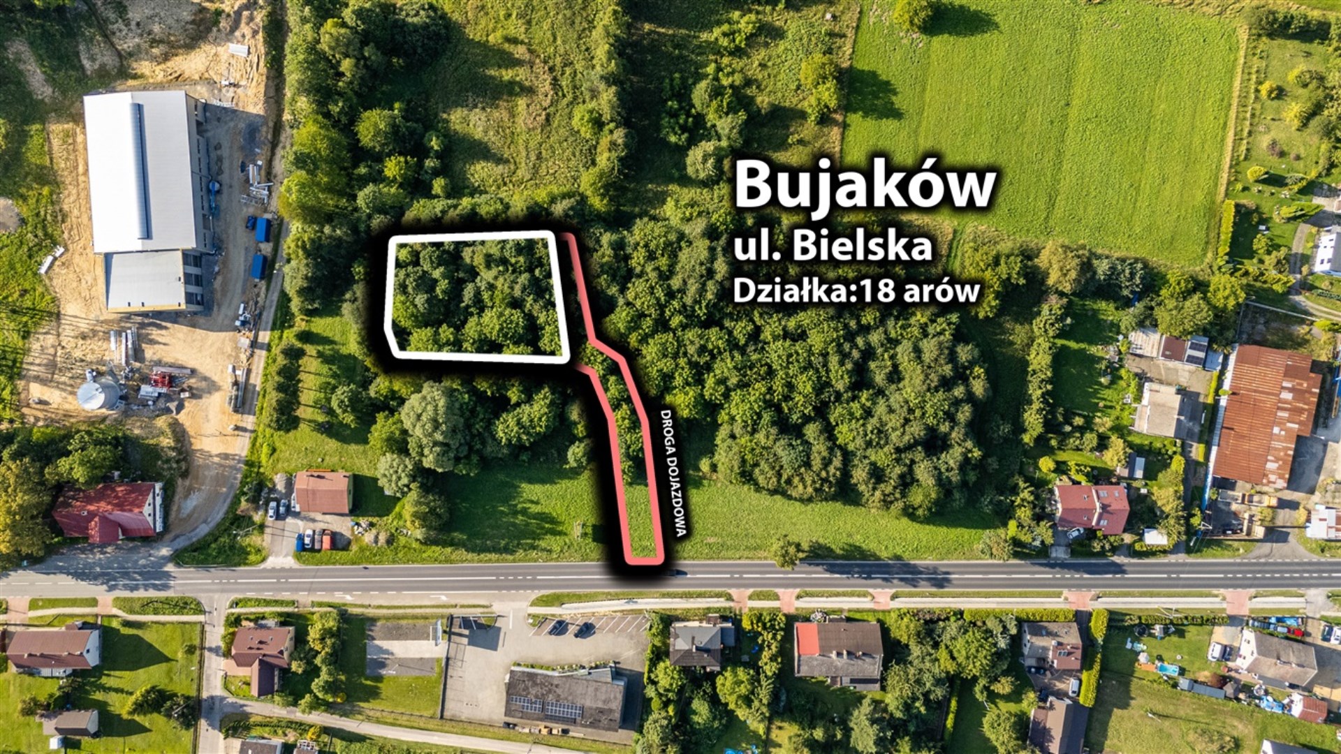 Działka na sprzedaż Bujaków, Bielska 360 000&nbsp;zł